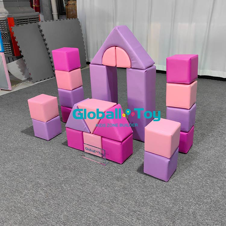 Pink and purple soft castle blocks