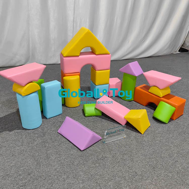 Colorful soft castle blocks