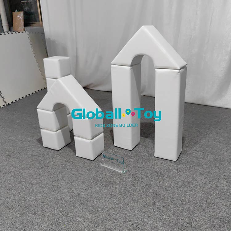 White soft castle blocks